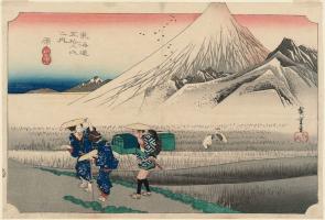 Hara Station, 'Mount Fuji in the Morning' (from Fifty-three Stations of the Tōkaidō Road)