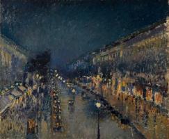 The Boulevard Montmartre at Night