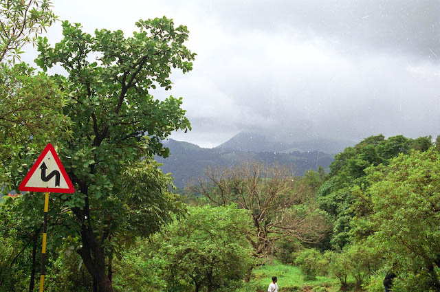 The road and the landscape